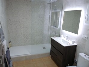 Large walk-in shower