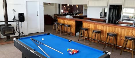 Entertainment Area with Pool Table and Music Entertainment 