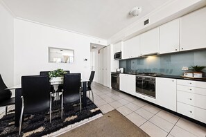 A kitchen & dining area.