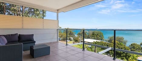 Feast your eyes with the panoramic bay view