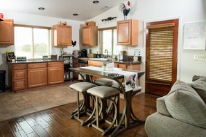 Casual Dining Area with views of Chick-Ranch