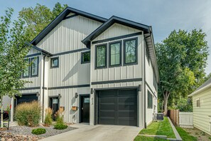 Front side view of townhome.