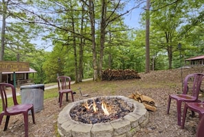 Campground fire pit. Go on, make some Smores!