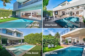 LuxJB Mansions & Villas: All within a 3 to 5 minute distance of each other.
