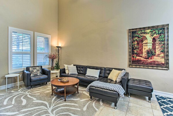 Plano Vacation Rental | 2BR | 1.5BA | Stairs Required | 2,300 Sq Ft