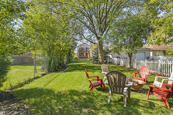 We are proud that our home boasts one of the largest yards in all of Chicago!