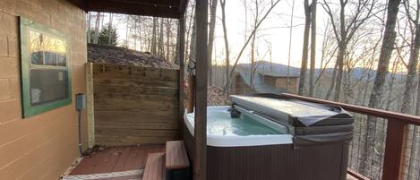 5-6 person hot tub available year round. 