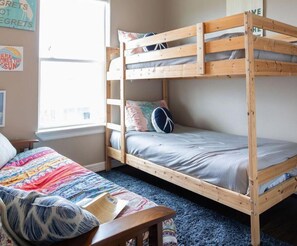 Kids love our bunk room. Cute & cozy space to sleep and relax. It’s all here!