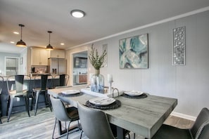 Enjoy a spacious dining experience at our large, elegant table for 6—ideal for family and friends.