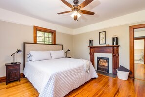Upstairs King Bedroom Number One. Light, Airy, Comfortable