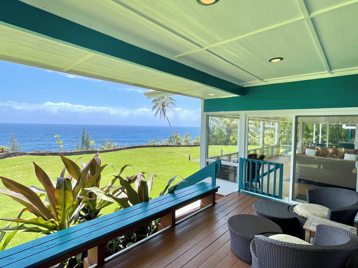 Amazing Hamakua Coast Oceanfront Retreat – 2BR Private Home