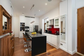 Kitchen and dining area