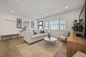 Welcome home! Custom made queen size sofa bed. Bed 3