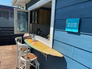 Enjoy a cuppa at the Kitchen servery.