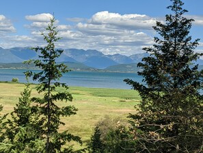Beautiful views of flathead lake and the Mission Mountains!