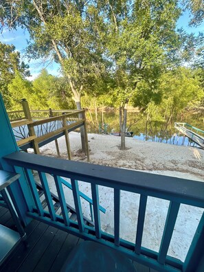 View of the river from the front porch