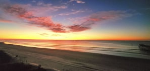 Morning sunrise from the Artist's Residence Ocean Front balcony