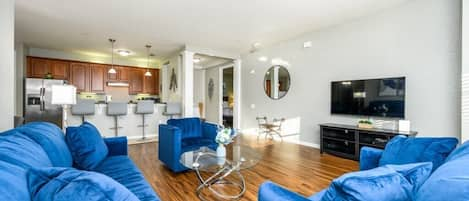 Living Room and Breakfast Bar