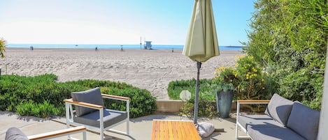 Patio with beach view