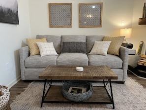 New Sleeper Sofa Couch , Queen size with upgraded memory foam mattress. Comfy!!