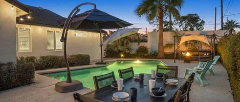 Private Backyard perfect for evening relaxation!