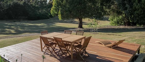 Deck to soak up the afternoon sun