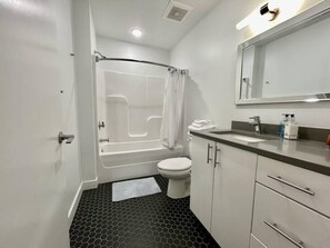 Spacious bathroom