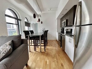 Kitchen and dining space