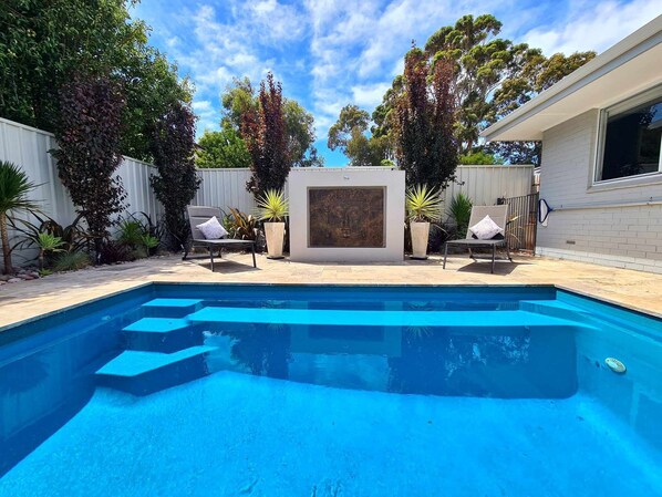 The beautiful pool 