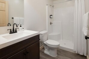 Full bathroom with shower