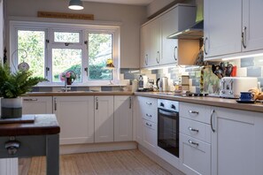 The kitchen at Leatside Cottage, Somerset