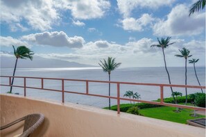 5 mile ocean views - looking from patio out across South Maui