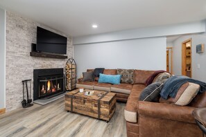 SWP Silverado A101 living room fireplace and TV