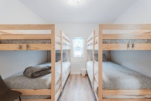 Second room with two double twin bunk beds!