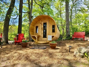 Cedar Barrel Wood Burning Sauna