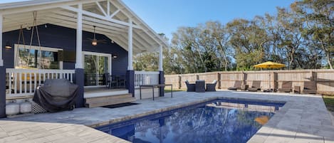 Every Vacation Needs a Pool - And you have one when you stay at Blue Crescent! Enjoy lounging in the sun while the kids splash around or completing laps before the others wake.