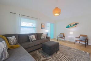 Media Room with 75" Flat-screen and surround sound
