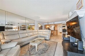 new leather sectional and recliner