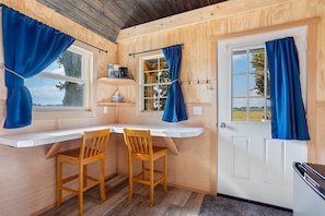 Bar stools and countertop for dining or working