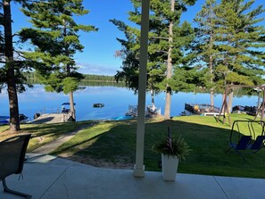 view from the covered porch