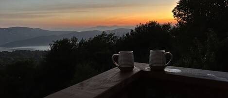 At nearly 5000', a stunning sunrise from the back porch to get your day started