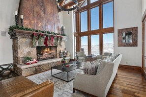 Fireplace, Indoors, Home Decor, Living Room, Furniture