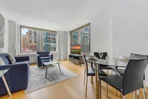 Midtown West New York 1 Bedroom Living Room