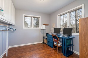 Closet/Dedicated Workspace that is attached to Bedroom 1