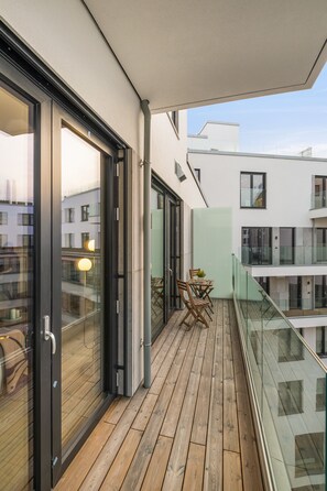 spacious balcony