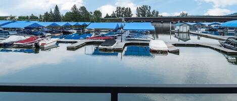 Overlooking Sandpoint Marina (summer view)