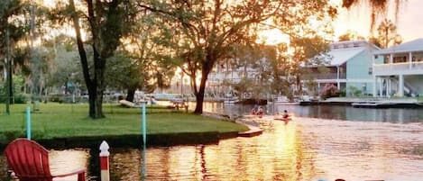 Beautiful sunsets from the river or house balconies