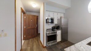Indoors, Kitchen, Floor, Microwave, Oven