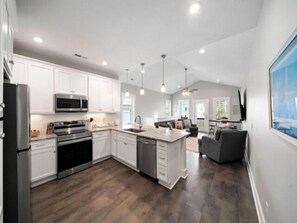 Indoors, Kitchen, Sink, Microwave, Oven