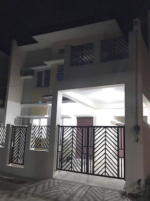 During Night time photo in front of the whole house